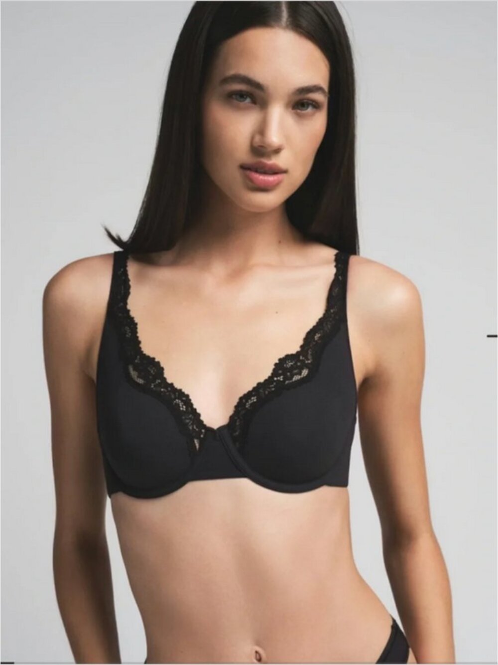 SKIMS FITS EVERYBODY LACE UNLINED FULL COVERAGE DEMI BRA